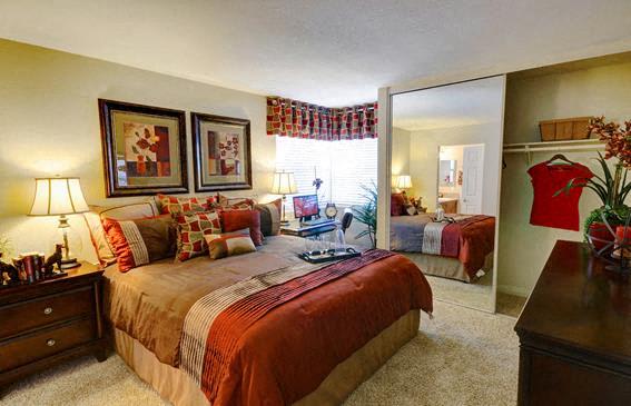 Bedroom with cozy bed  at Adagio, La Mesa