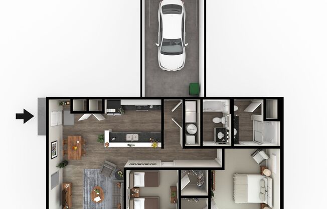 2 beds, 2 baths, 1,170 sqft, $1,920, Unit 26-4141