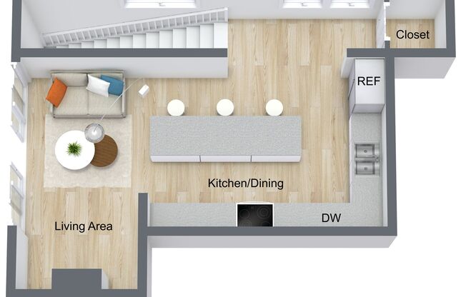 2 beds, 2 baths, 1,305 sqft, $7,695, Unit 202