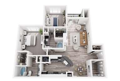2 beds, 2 baths, 1,224 sqft, $1,782