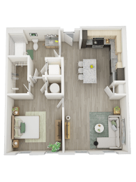 1 bed, 1 bath, 691 sqft, $1,749