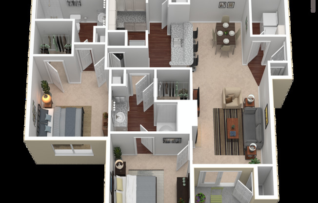 2 beds, 2 baths, 1,228 sqft, $2,152