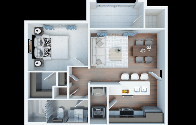 1 bed, 1 bath, 625 sqft, $1,049