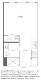 Studio, 1 bath, 416 sqft, $2,849