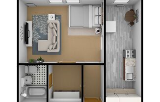 Studio, 1 bath, 420 sqft, $825, Unit 55-03