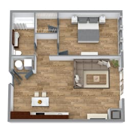 1 bed, 1 bath, 762 sqft, $2,046
