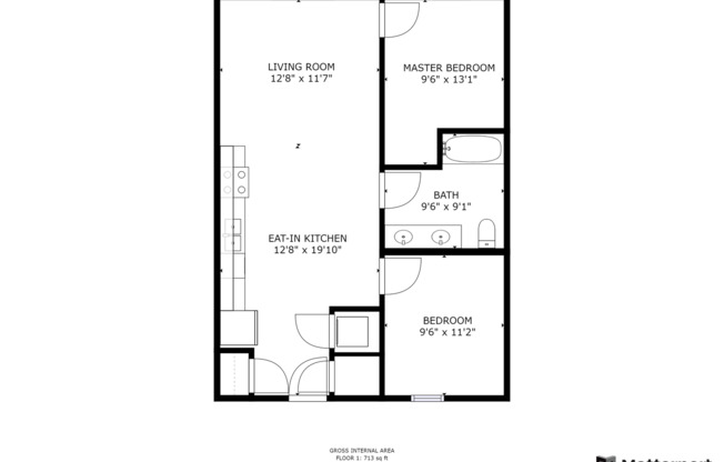 2 beds, 1 bath, 760 sqft, $1,980