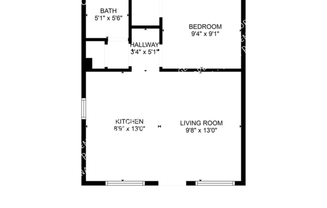 1 bed, 1 bath, 600 sqft, $945