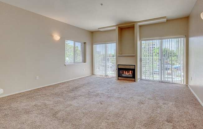 Carpeted Living Area at C.W. Moore Apartments, Boise