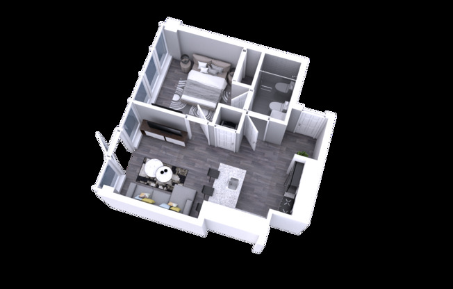 1 bed, 1 bath, 584 sqft, $1,292.8, Unit 504