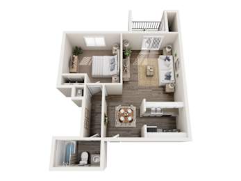 1 bed, 1 bath, 725 sqft, $2,220