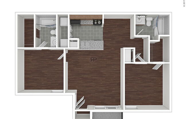 2 beds, 2 baths, 868 sqft, $1,059