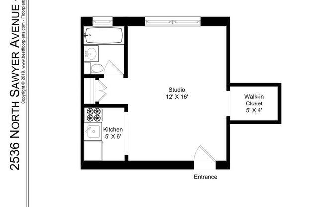 Studio, 1 bath, 318 sqft, $1,250, Unit 311