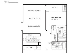 3 beds, 2 baths, 1,325 sqft, $1,900, Unit 27 - 2726