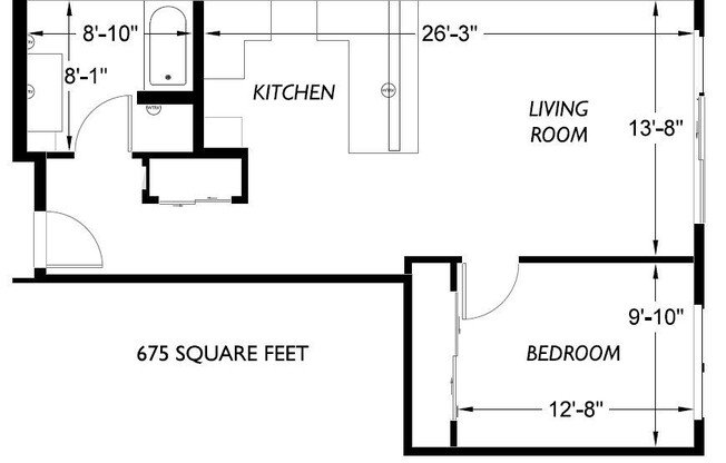 1 bed, 1 bath, 675 sqft, $2,795, Unit 310