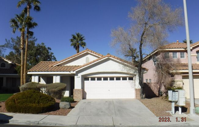SINGLE STORY HENDERSON HOME WITH THREE BEDROOMS, 2 BATHS