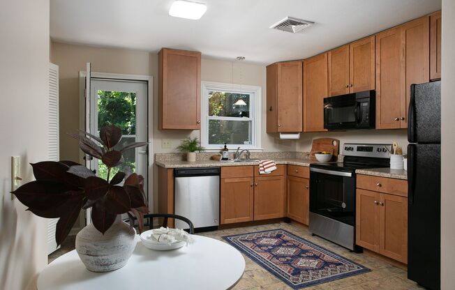 Spacious 1 Bedroom Duplex close to UNC Campus - Updated, Pet Friendly, Private Wooded Lot!