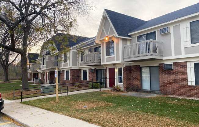 Beautiful Brick Building Exteriors at Wood Creek Apartments, Wisconsin