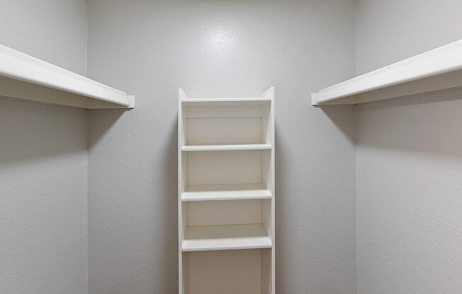Model walk-in closet