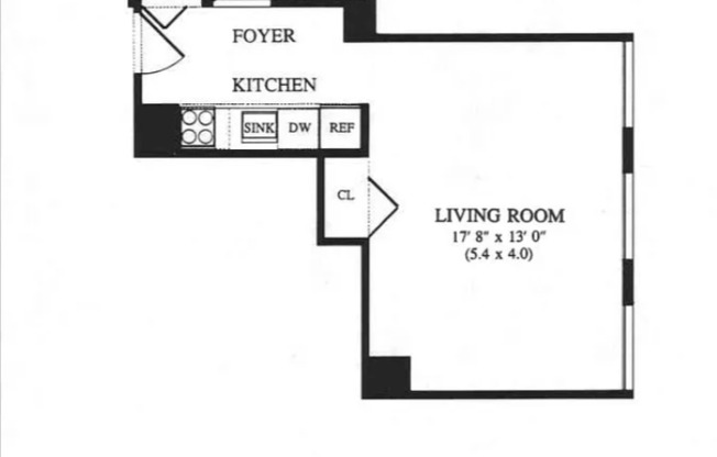 Studio, 1 bath, 400 sqft, $3,450, Unit 5E