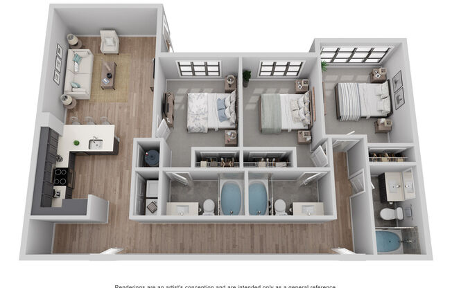 3 beds, 3 baths, 1,326 sqft, $4,895