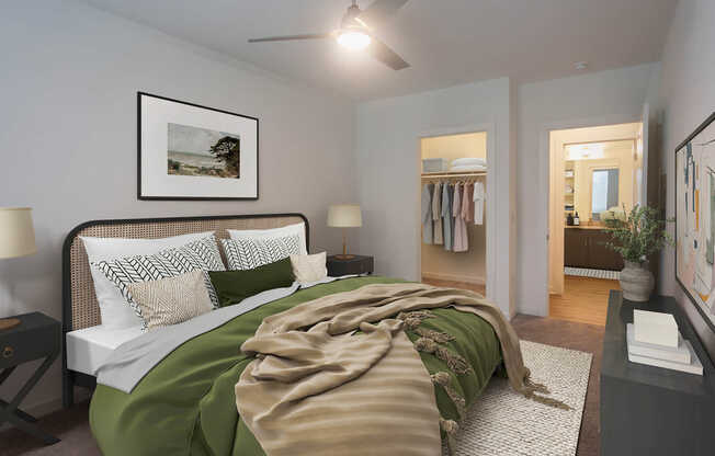 Bedroom with Hard Surface Flooring
