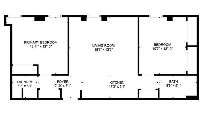 2 beds, 1 bath, $1,495, Unit 504