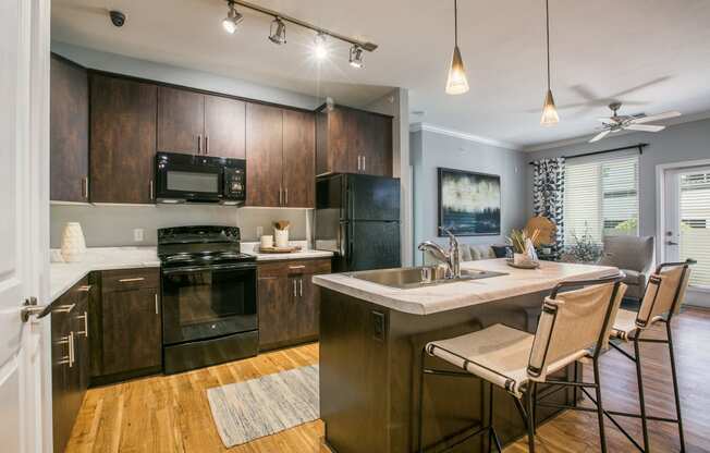 Gourmet Kitchen With Island at SkyStone Apartments, Albuquerque, New Mexico