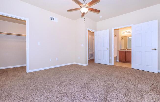 Every bedroom at Boulder Creek has a ceiling fan 