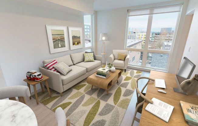 2 beds, 2 baths, 884 sqft, $3,545, Unit 707