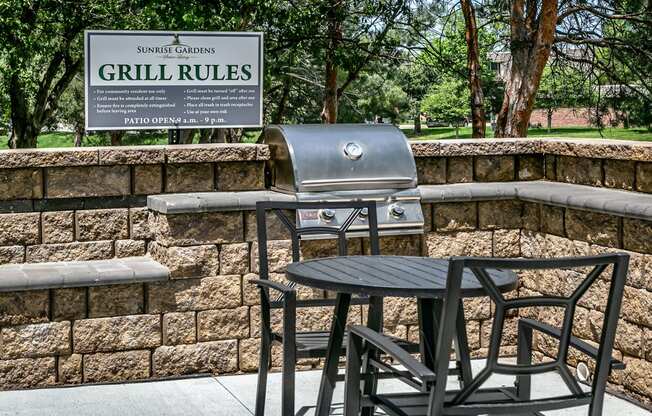 Amenity space at Sunrise Gardens in Lincoln, NE
