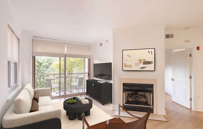 Living Room with Hard Surface Flooring