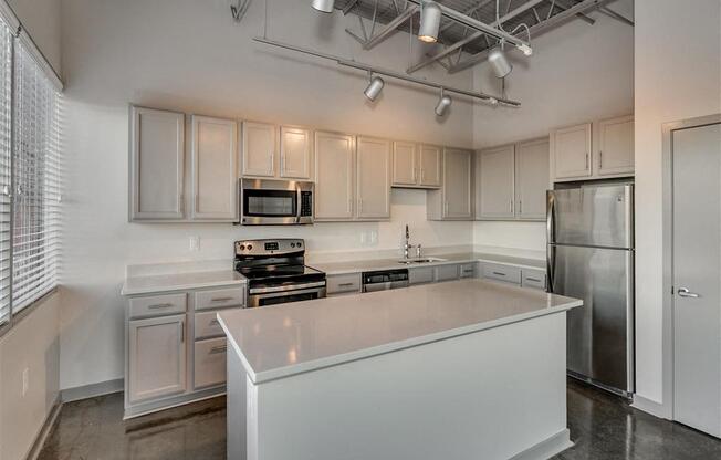Kitchen at The Tower Apartments, Alabama, 35401