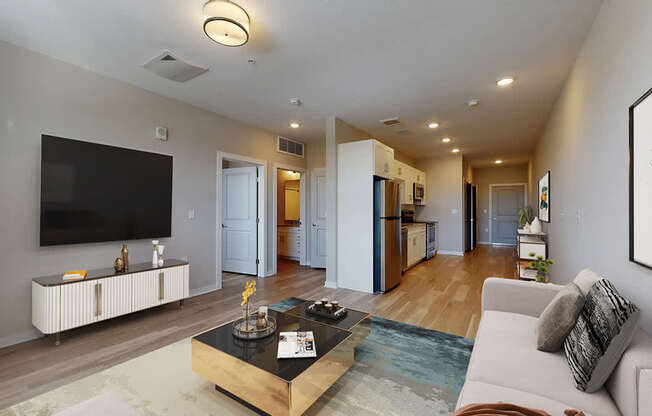Alton Jefferson Park Apartments in Denver, Colorado Model Living Room