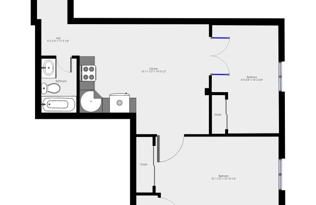 2 beds, 1 bath, 50,717 sqft, $3,475, Unit 1G