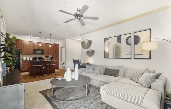 Kitchen living room and laundry at Trails at San Tan in Gilbert AZ