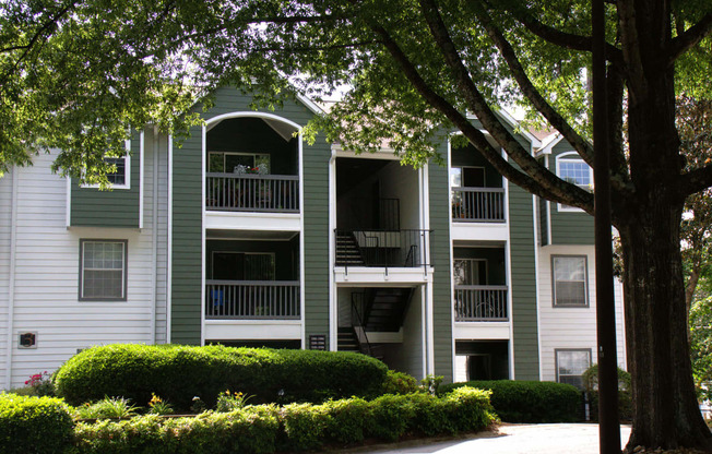 View of the property exterior at Sloan Square, Atlanta, GA.