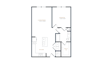 1 bed, 1 bath, 848 sqft, $1,060