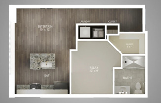 1 bed, 1 bath, 605 sqft, $1,390, Unit 405