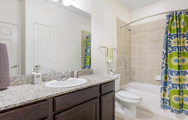 Large Soaking Tub In Bathroom at Mansfield on the Green, Milwaukie, TX, Texas, 76063