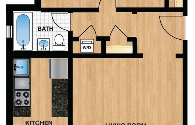 1 bed, 1 bath, 704 sqft, $2,475, Unit 117