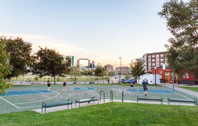 Full Outdoor Basketball Court near Centric LoHi by Windsor, Denver, CO, 80211