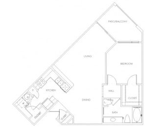 1 bed, 1 bath, 850 sqft, $1,266