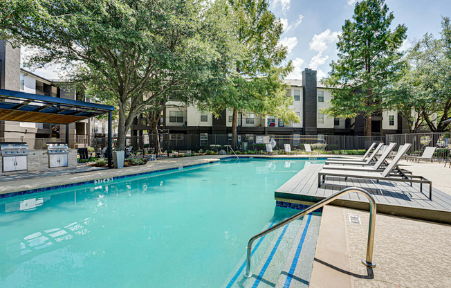 Extensive Resort Inspired Pool Deck at Knox Allen Station, Allen, TX