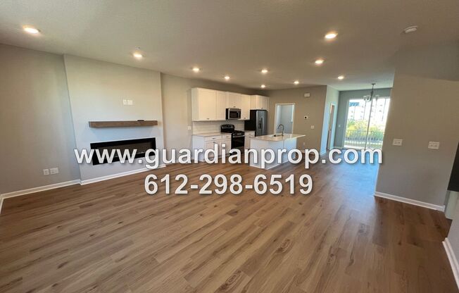 New Construction Townhouse Available Now, Huge Open Floor Plan, Lower Family Room, Balcony & Walkout