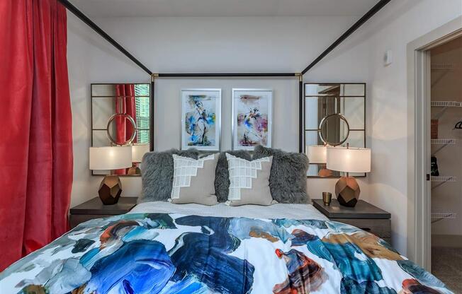 Spacious Bedroom With Comfortable Bed at Berewick Pointe Apartments for Rent in Charlotte, NC