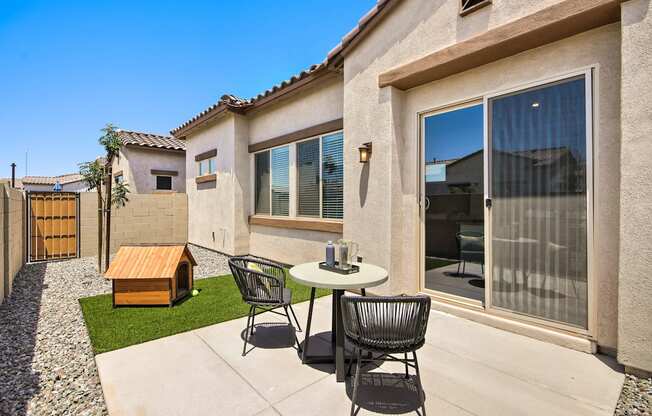 Backyard at Avilla Enclave, Mesa, Arizona