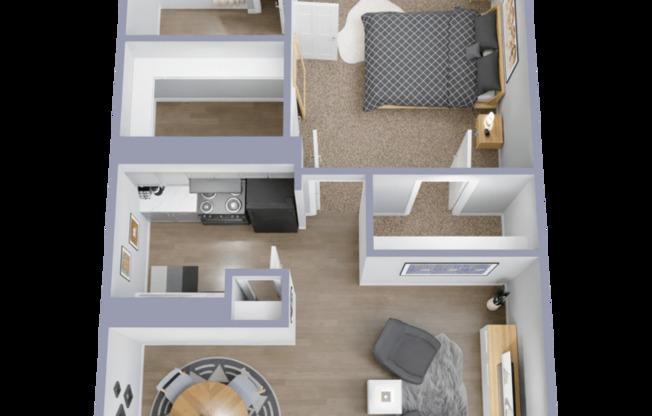 1 bed, 1 bath, 580 sqft, $965