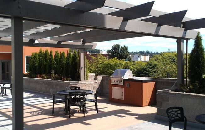 Courtyard With Grills at Metropolitan Collection Apartments, Washington