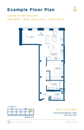 1 bed, 1 bath, 1,143 sqft, $3,680